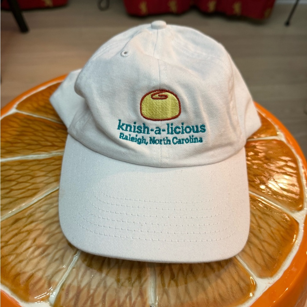 White Knish-a-licious Embroidered Cap